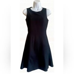 Theory Black Sleeveless Fit & Flare Dress